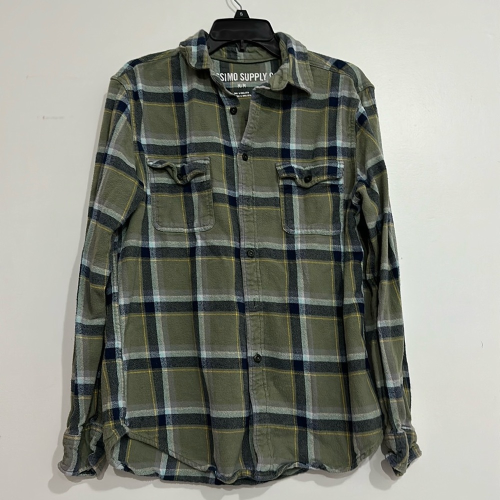 Mossimo Supply Co Flannel green/blue Medium
